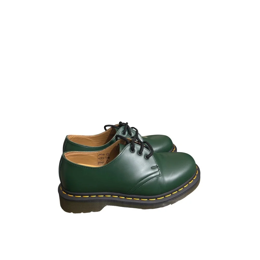 Dr. Martens 1461 Forest Green Smooth Leather 3-Eye Oxford Shoes NWOT Size 6L 5M‎